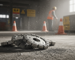 Schleifscheiben auf dem Bau